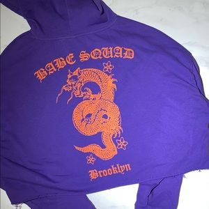 Purple Babe Squad Crop-Top